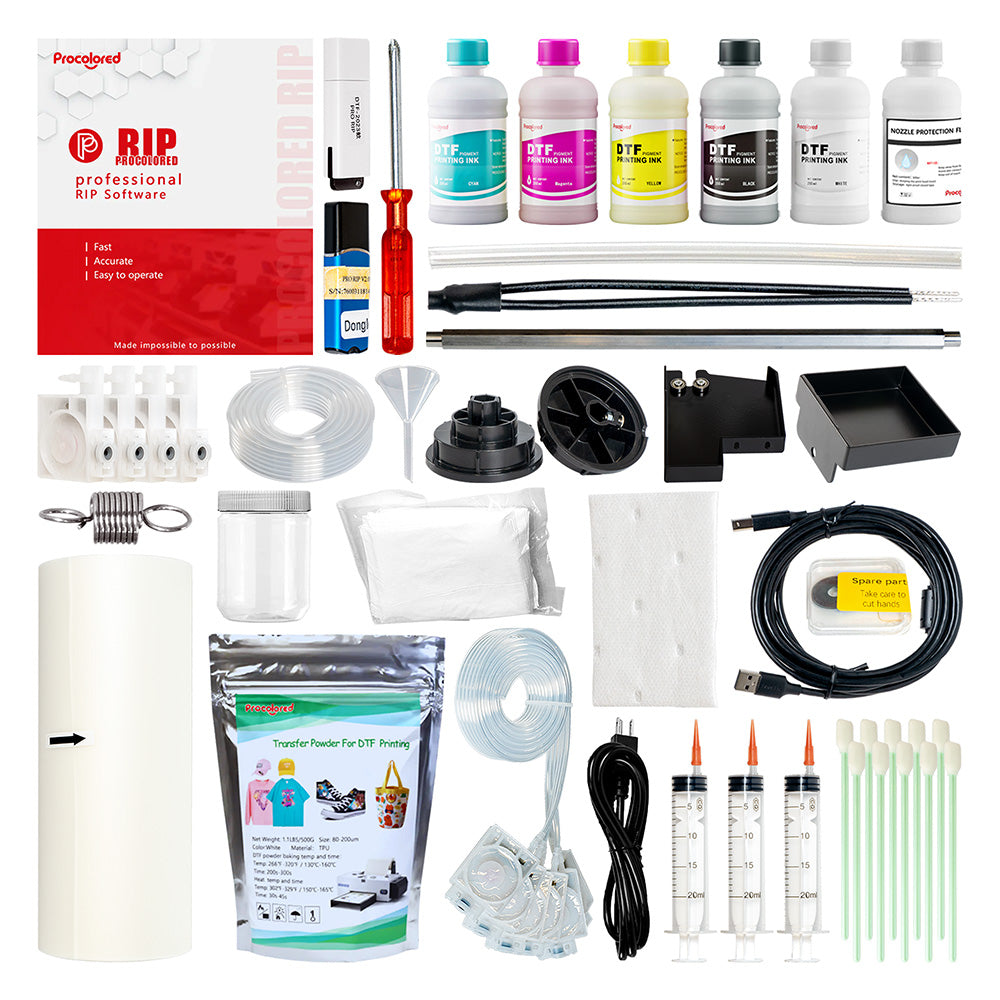 Procolored F13 Panda Direct-to-Film DTF A3 L1800 Printer & Oven Bundle ...