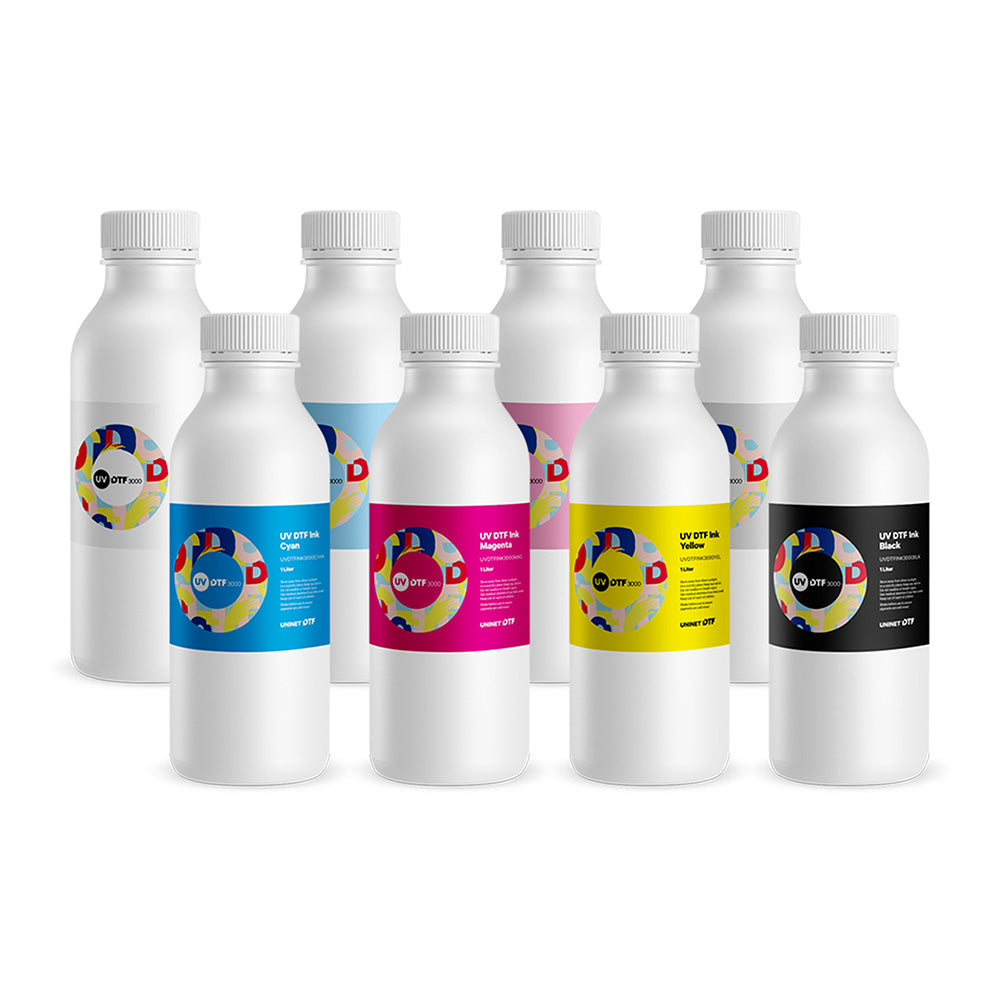 Uninet UV DTF 3000 Direct-to-Film Printer Ink | 1 Liter Complete Set