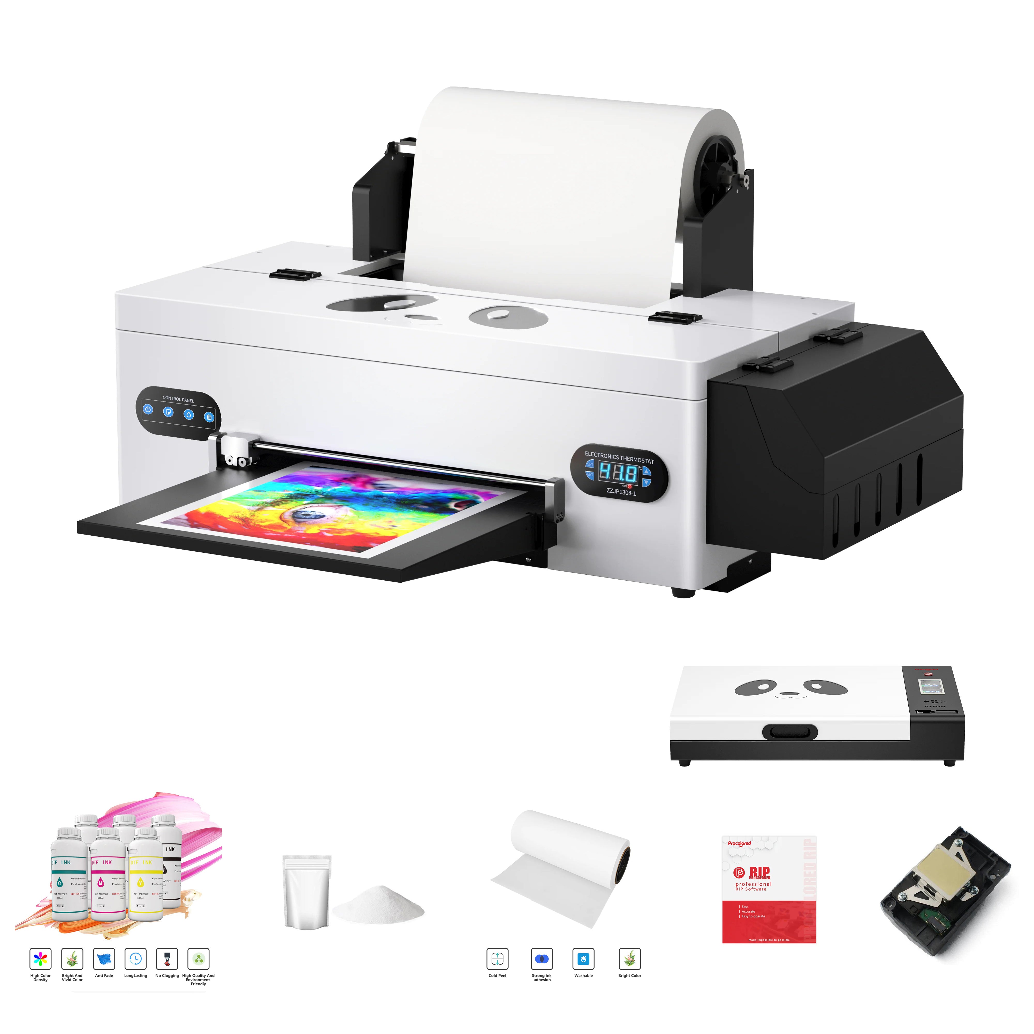 Procolored F13 Panda DTF Direct-to-Film A3 L1800 Printer & Oven Bundle
